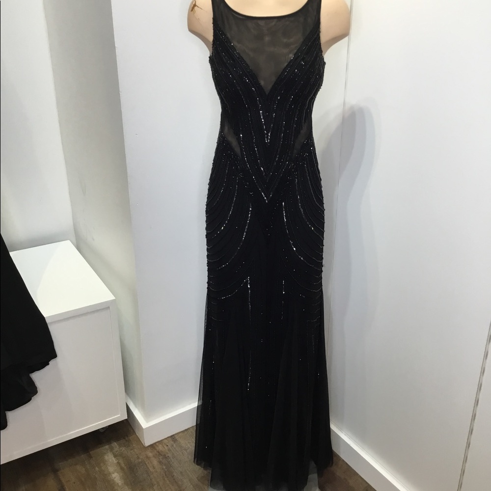 brand new elegant formal gown with intricate details